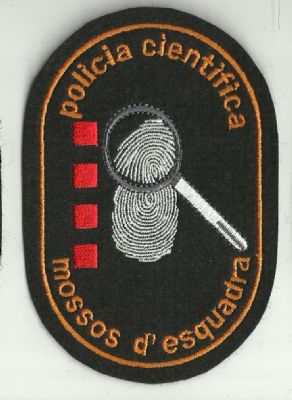 Emblema Brazo Mossos d'escuadra (Policia Cientifica) Catalua