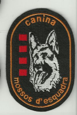Emblema Brazo Mossos d'escuadra ( K-9 ) Catalua