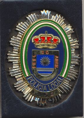 Placa Metalica de Cartera Policia Local La Mojonera (Almeria)