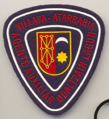 Emblema de Brazo Auxiliar Agente Policia Local Villava (Navarra)