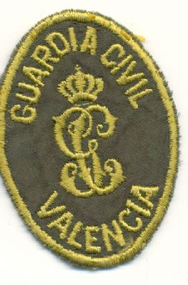 Emblema de Brazo Antiguo de Guardia Civil de Valencia