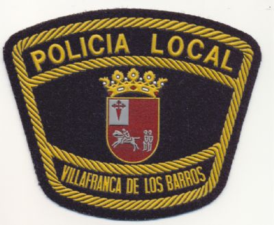 Emblema de Brazo de Policia Local de Villafranca de los Barros