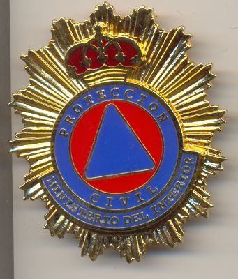 Placa de pecho de Proteccion Civil Espaa