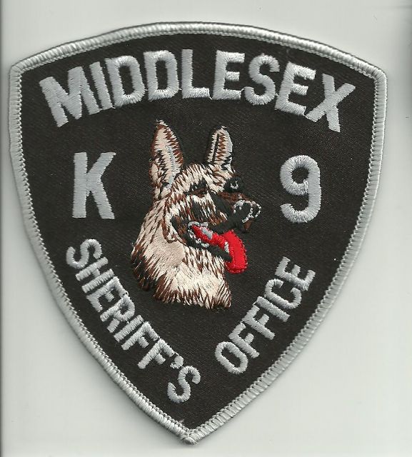 Emblema de Brazo K-9  Middlesex  (Massachusetts) U.S.A.