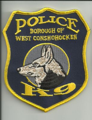 Emblema de Brazo K-9 Conshohocken (Pennsylvania) U.S.A.