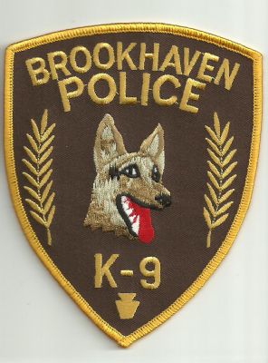Emblema de Brazo K-9  Brookhaven  (Mississippi) U.S.A.