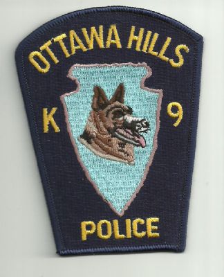 Emblema de Brazo  K-9 Ottawa Hills (OHIO) U.S.A.