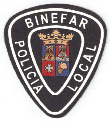 Emblema Brazo Policia Local de Binefar  (Huesca)