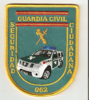 Emblema Brazo Guardia Civil 062 (Seguridad Ciudadana)
