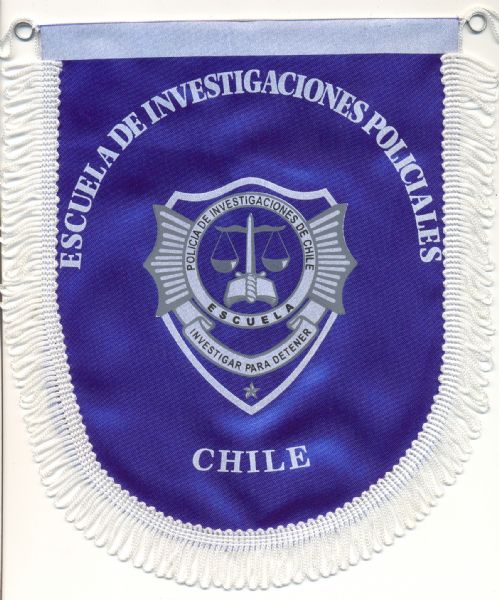 Banderin de Escuela de Investigacin Policiales de Chile