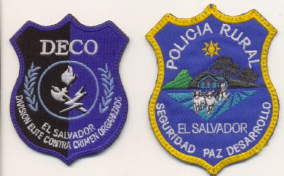 Emblemas de Brazo de Policia Nacional de El Salvador