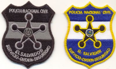 Emblemas de Brazo de Policia Nacional Civil de El Salvador