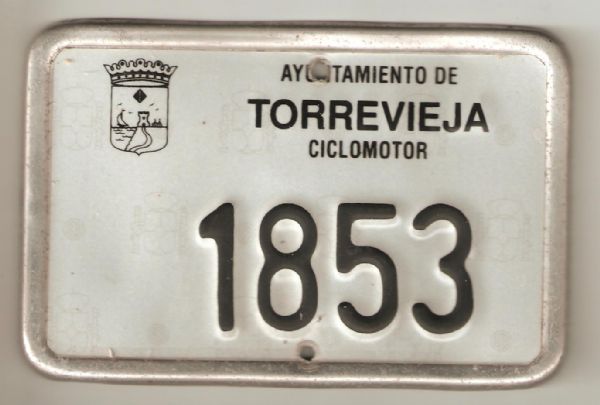 Matricula de Ciclomotor de Torrevieja (Alicante)