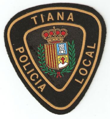 Emblema de Brazo de Policia Local de Tiana (Catalua)