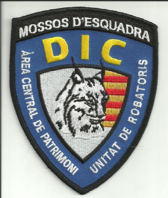 EMBLEMA DE BRAZO MOSSO D'ESQUADRA (UNIDAD DE INVESTIGACION CRIMINAL)