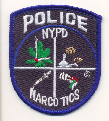 Emblema Policia N.Y. Narcoticos