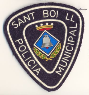 Emblema de brazo antiguo de Policia Municipal de Sant Boi de Ll. (Catalua)