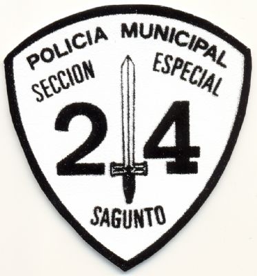 Emblema de Brazo antiguo de Policia Municipal Sagunto (Valencia)
