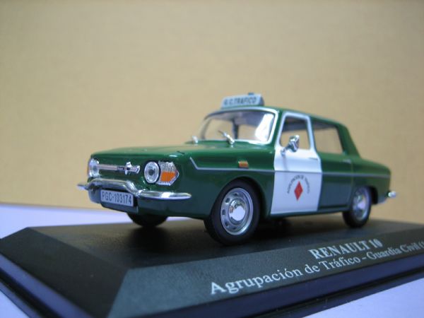 Miniatura Vehiculo Renault 10 Guardia Civil  (1967)