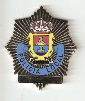 Placa Metalica de Cartera de la Policia Local de Guitiriz (Galicia)