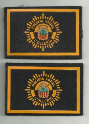 Emblemas de Pecho de Policia Local de L'Olleria (Valencia)