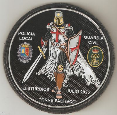 Emblema brazo Torre Pacheco (Murcia) Mochilero