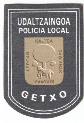 Emblema de Brazo de Policia Local de Getxo (Pais Vasco)
