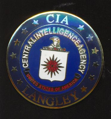 Placa de Pecho de la  CIA ( Central Intelligence Agency)