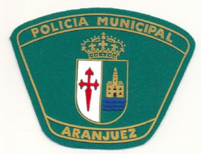 Emblema de Brazo de Policia Municipal Aranjuez (Madrid) Antiguo