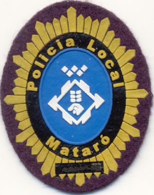 Emblema de Pecho de Policia Local de Mataró (Cataluña)