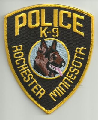 Emblema de Brazo K-9 Rochester  (Minnesota) U.S.A.