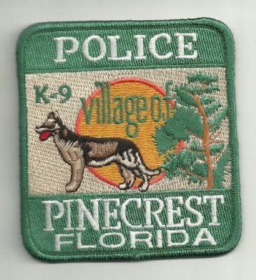 Emblema de Brazo K-9 Pinecrest  (Florida) U.S.A.