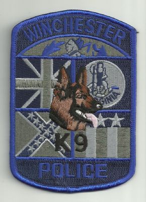 Emblema de Brazo K-9 Winchester (Virginia) U.S.A.