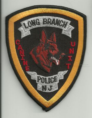 Emblema de Brazo K-9  Long Branch (N.J) U.S.A.