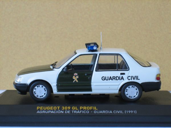 Miniatura Vehiculo Peugeot 309 Profil  Guardia Civil (1.991) Espaa