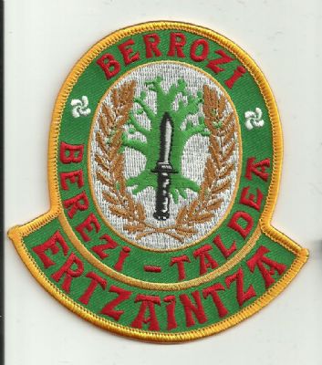 Emblema Ertzaintza Berrozi Berezi Taldea (Grupo Intervención) Color