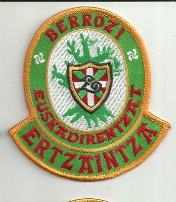 Emblema Ertzaintza Berrozi Euskadirentzat (GRUPO ESPECIAL DE BERROZI)