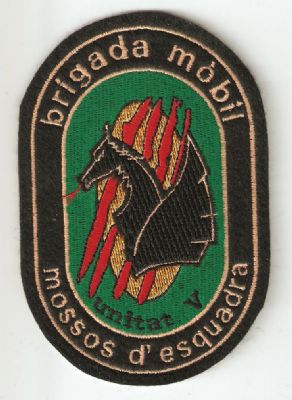 Emblema Brazo Mossos D'esquadra (BRIMO UNIDAD V ) Catalua