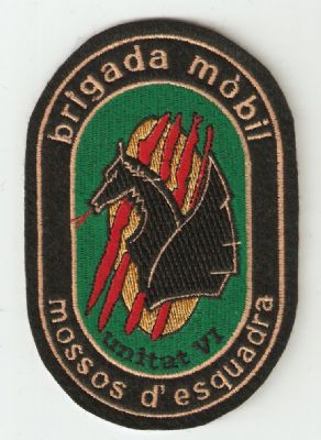Emblema Brazo Mossos D'esquadra (BRIMO UNIDAD VI ) Catalua
