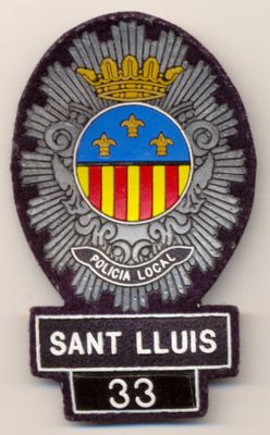Emblema de Pecho de Policia Local Sant Lluis (Baleares)