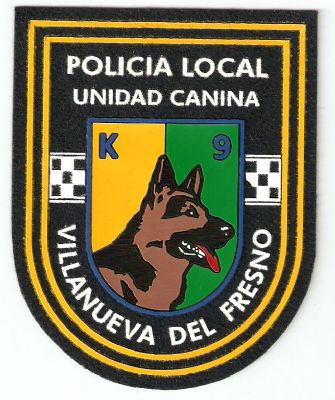 Emblema de Brazo K-9 P. Local  Villanueva del Fresno (Badajoz)