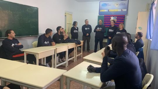 La Peña barcelonista de Totana participa en la novena edición del programa Matrix penitenciario