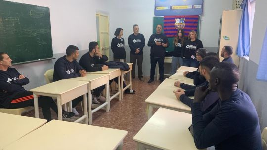 La Peña barcelonista de Totana participa en la novena edición del programa Matrix penitenciario