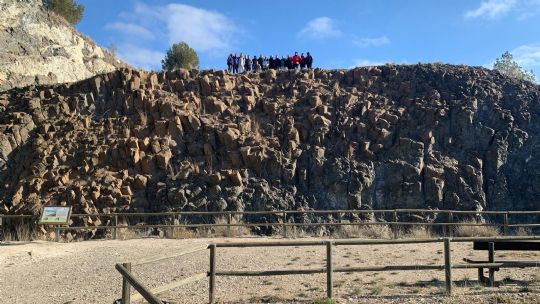 La Pea barcelonista de Totana participa en la salida programada a Calasparra