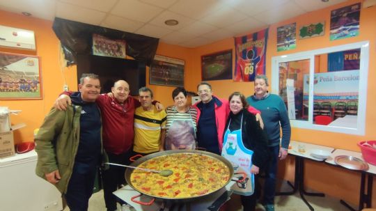 La Pea barcelonista de Totana participa en la salida programada a Calasparra