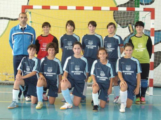  LA PEA BARCELONISTA DE TOTANA  CON EL FTBOL SALA FEMENINO