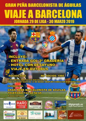 VIAJE AL PARTIDO FC BARCELONA - RCD ESPAOL