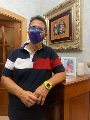La Peña Barcelonista Totana te invita a apoyar al Barça en la champions y a protegernos de la COVID-19 con la mascarilla oficial de la Peña