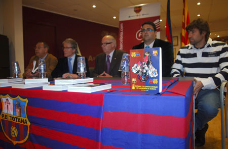 PRESENTACION DE LA 2 EDICION DEL LIBRO TOTANA Y EL BARCELONISMO EN LA REGION DE MURCIA