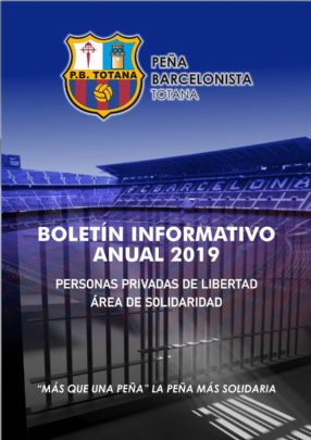 LA PEÑA BARCELONISTA DE TOTANA DESARROLLA 15 INICIATIVAS SOLIDARIAS EN EL CENTRO PENITENCIARIO DE MURCIA 1 EN EL AÑO 2019 